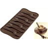 Choco Spoon Silikomart; stampo in silicone per 7 cucchiaini da caffè in cioccolato