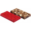 Tavoletta mattoni Decora stampo policarbonato 4 tavolette di cioccolato mattoncini 85x42xh10 mm