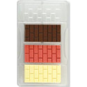 Tavoletta mattoni Decora stampo policarbonato 4 tavolette di cioccolato mattoncini 85x42xh10 mm
