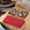 Tavoletta mattoni Decora stampo policarbonato 4 tavolette di cioccolato mattoncini 85x42xh10 mm