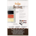 Tavoletta mattoni Decora stampo policarbonato 4 tavolette di cioccolato mattoncini 85x42xh10 mm