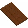 Stampo policarbonato 4 tavolette di cioccolato rettangolari a quadretti da 105x58xh7,5 mm peso 50 g Stampo policarbonato 4 tavolette di cioccolato rettangolari a quadretti da 105x58xh7,5 mm peso 50 g