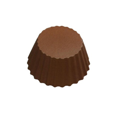 Stampo bicchierino rigato: Stampo stampo policarbonato 24 bicchierini rigati di cioccolato ø38xh19 mm 18 g Stampo bicchierino rigato: Stampo stampo policarbonato 24 bicchierini rigati di cioccolato ø38xh19 mm 18 g