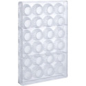 Stampo bicchierino rigato: Stampo stampo policarbonato 24 bicchierini rigati di cioccolato ø38xh19 mm 18 g