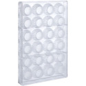 Stampo bicchierino rigato: Stampo stampo policarbonato 24 bicchierini rigati di cioccolato ø38xh19 mm 18 g