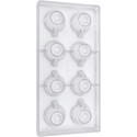 Stampo policarbonato tazza caffe stretta 8 tazzine di cioccolato Ø40xh31 mm 10 g