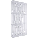 Stampo policarbonato cucchiaino 14 cucchiaini di cioccolato 85x21xh7,4 mm 5,5 g