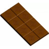 Stampo tavoletta di cioccolato da 100 g con decori di 16x8xh0,68 cm in policarbonato Stampo tavoletta di cioccolato da 100 g con decori di 16x8xh0,68 cm in policarbonato