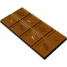 Tavoletta rettangolare 100 g cabossa stampo policarbonato 3 tavolette cioccolato 16x8xh0,75 cm Tavoletta rettangolare 100 g cabossa stampo policarbonato 3 tavolette cioccolato 16x8xh0,75 cm