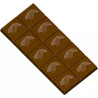 Tavoletta rettangolare da 75 g con decoro cabossa: stampo in policarbonato per 3 tavolette di cioccolato 14,55x6,75xh0,7 cm Tavoletta rettangolare da 75 g con decoro cabossa: stampo in policarbonato per 3 tavolette di cioccolato 14,55x6,75xh0,7 cm