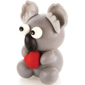 Kit koala da Silikomart: set 4 stampi termoformati per koala 3D di cioccolato di 15,5x11,6xh16 cm