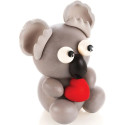 Kit koala da Silikomart: set 4 stampi termoformati per koala 3D di cioccolato di 15,5x11,6xh16 cm