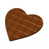 Tavoletta cuore di cioccolato 50 g stampo policarbonato 2 tavolette cuore 111,5x111,5xh5 mm Tavoletta cuore di cioccolato 50 g stampo policarbonato 2 tavolette cuore 111,5x111,5xh5 mm