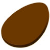 Tavoletta uovo piatto di cioccolato 300 g :stampo in policarbonato per tavoletta uovo di 200x138xh13 mm Tavoletta uovo piatto di cioccolato 300 g :stampo in policarbonato per tavoletta uovo di 200x138xh13 mm