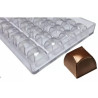 Stampo policarbonato quadrato 32 cioccolatini quadrati 24x24xh19 mm da 7 g