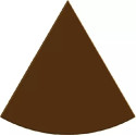 Tavoletta spicchio 80 g stampo policarbonato 4 spicchi di cioccolato 11x11xh1,1 cm