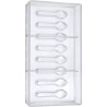 Stampo policarbonato cucchiaino caffè 4 cucchiaini di cioccolato 77x19xh5,5 mm 4 g Stampo policarbonato cucchiaino caffè 4 cucchiaini di cioccolato 77x19xh5,5 mm 4 g