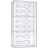 Stampo policarbonato cucchiaino caffè 4 cucchiaini di cioccolato 77x19xh5,5 mm 4 g