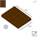Tavoletta rettangolare 6 g stampo cioccolato policarbonato mini blocco 40x30xh5 mm