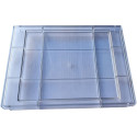 Stampo in policarbonato per tavoletta di cioccolato rettangolare liscia da 1,1 Kg  29x25xh1,6 cm