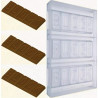 Tavoletta Block da 100 g: stampo in policarbonato per blocco cioccolato 155x57xh11 mm