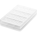 Riga T di Silikomart: stampo in Tritan per 4 tavolette di cioccolato 150x55xh9 mm 70 g