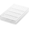 Riga T di Silikomart: stampo in Tritan per 4 tavolette di cioccolato 150x55xh9 mm 70 g