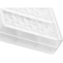 Riga T di Silikomart: stampo in Tritan per 4 tavolette di cioccolato 150x55xh9 mm 70 g