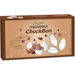 Chock Bon Bianco Maxtris: 900 g di confetti bianchi ideali per confettata