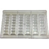 Barretta snack 20 g stampo in policarbonato per 6 barrette di cioccolato 128,5x31xh8,2 mm Barretta snack 20 g stampo in policarbonato per 6 barrette di cioccolato 128,5x31xh8,2 mm