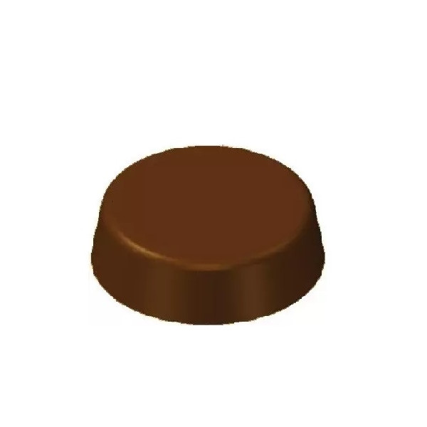 Stampo policarbonato per cioccolato compressa tonda per 40 cioccolatini di ø20xh5,7 mm 2 g