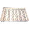 Stampo in policarbonato per 24 cioccolatini goccia tridimensionale di ø23xh32 mm 8 g