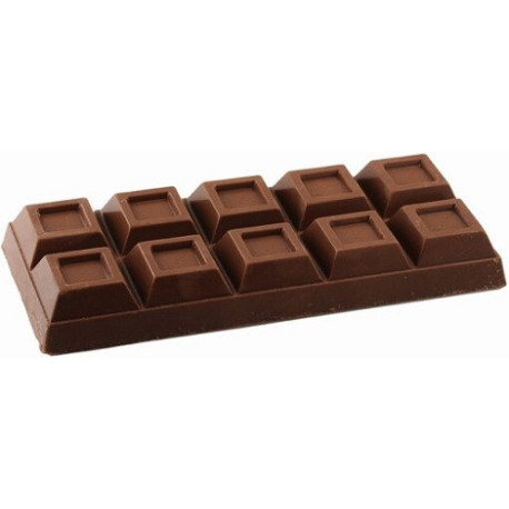 Tavoletta di cioccolato rettangolare blocco da 1 Kg stampo policarbonato 26,9x11,45xh3,85 cm
