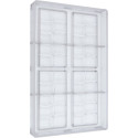 Tavoletta rettangolare onda 50 g stampo policarbonato 4 tavolette cioccolato 12x6 h0,63 cm
