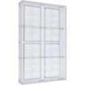 Tavoletta rettangolare onda 50 g stampo policarbonato 4 tavolette cioccolato 12x6 h0,63 cm