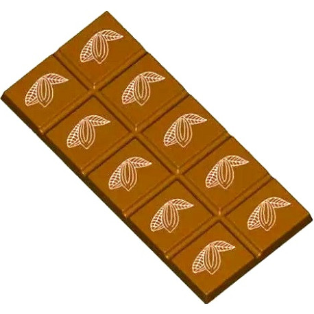 Tavoletta rettangolare 75 g cabossa stampo policarbonato 3 tavolette cioccolato 14,55x6,75xh0,7 cm Tavoletta rettangolare 75 g cabossa stampo policarbonato 3 tavolette cioccolato 14,55x6,75xh0,7 cm