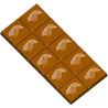 Tavoletta rettangolare 75 g cabossa stampo policarbonato 3 tavolette cioccolato 14,55x6,75xh0,7 cm Tavoletta rettangolare 75 g cabossa stampo policarbonato 3 tavolette cioccolato 14,55x6,75xh0,7 cm
