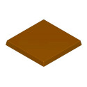 Stampo tavoletta di cioccolato da 40 g quadrata liscia 7x7 cm in policarbonato