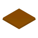 Stampo tavoletta di cioccolato da 40 g quadrata liscia 7x7 cm in policarbonato