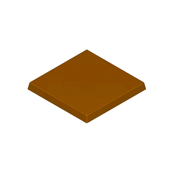 Stampo tavoletta di cioccolato da 40 g quadrata liscia 7x7 cm in policarbonato