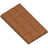 Stampo policarbonato 4 tavolette di cioccolato rettangolari a quadretti da 105x58xh7,5 mm peso 50 g Stampo policarbonato 4 tavolette di cioccolato rettangolari a quadretti da 105x58xh7,5 mm peso 50 g