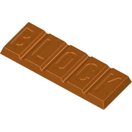 Tavoletta Block 100 g stampo policarbonato blocco cioccolato 155x57xh11 mm Tavoletta Block 100 g stampo policarbonato blocco cioccolato 155x57xh11 mm
