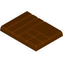 Stampo in policarbonato per 20 mi tavolette mix di cioccolato da 20 g mini rettangoli 60x45xh7 mm