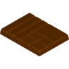 Stampo in policarbonato per 20 mi tavolette mix di cioccolato da 20 g mini rettangoli 60x45xh7 mm