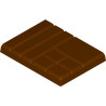 Stampo in policarbonato per 20 mi tavolette mix di cioccolato da 20 g mini rettangoli 60x45xh7 mm Stampo in policarbonato per 20 mi tavolette mix di cioccolato da 20 g mini rettangoli 60x45xh7 mm