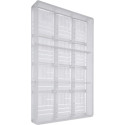 Tavoletta mix 20 g stampo policarbonato mini rettangolo cioccolato 60x45xh7 mm