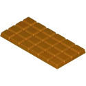 Stampo tavoletta rettangolare di cioccolato da 100 g in policarbonato di 150x75xh8,4 mm