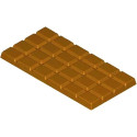 Stampo tavoletta rettangolare di cioccolato da 100 g in policarbonato di 150x75xh8,4 mm