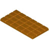 Stampo tavoletta rettangolare di cioccolato da 100 g in policarbonato di 150x75xh8,4 mm