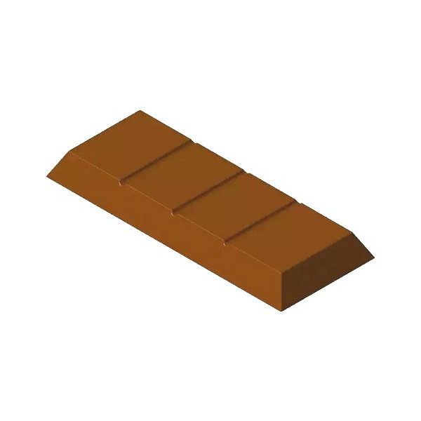 Tavoletta di Modica 100 g: stampo in policarbonato per tavolette di cioccolato 137,5x55xh13 mm